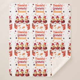 Stilvoll gesegnet, dankbar Dankbarer Erntedank Sherpadecke