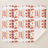 Stilvoll gesegnet, dankbar Dankbarer Erntedank Sherpadecke (Vorderseite (Horizontal))