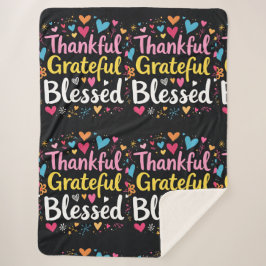 Stilvoll gesegnet, dankbar Dankbarer Erntedank Sherpadecke
