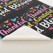 Stilvoll gesegnet, dankbar Dankbarer Erntedank Sherpadecke (3/4)