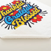 Stilvoll gesegnet, dankbar Dankbarer Erntedank Sherpadecke (3/4)