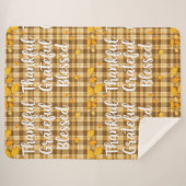 Stilvoll gesegnet, dankbar Dankbarer Erntedank Sherpadecke (Vorderseite (Horizontal))