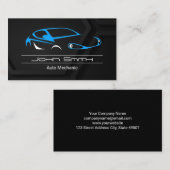 Stilvoll gestaltetes Auto-Sportwagen-Logo Visitenkarte (Vorne/Hinten)