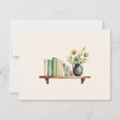 Stilvoll gestapelte Bücher Mehrzweckflach Mitteilungskarte (Rückseite)