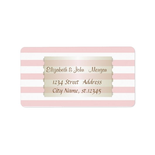 Stilvoll gestreift adressaufkleber (Vorne)