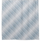 Stilvoll gestreift grau-blau duschvorhang (Vorderseite)