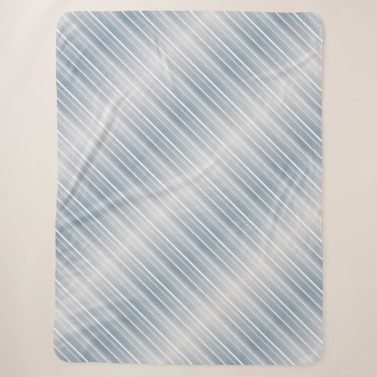 Stilvoll gestreift grau-blau sherpadecke (Vorderseite)