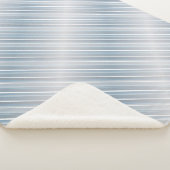 Stilvoll gestreift grau-blau sherpadecke (3/4)
