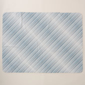 Stilvoll gestreift grau-blau sherpadecke (Vorderseite (Horizontal))