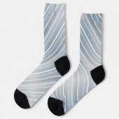 Stilvoll gestreift grau-blau socken (Linkes Detail)
