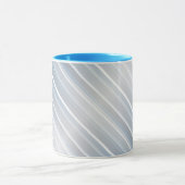 Stilvoll gestreift grau-blau tasse (Zentrum)