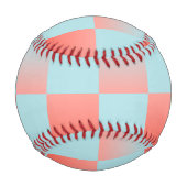 Stilvoll gestuftes Pulver blaue Korallen rosa Baseball (Rückseite)