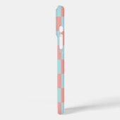 Stilvoll gestuftes Pulver blaue Korallen rosa Case-Mate iPhone Hülle (Rückseite / Links)