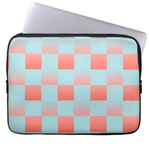 Stilvoll gestuftes Pulver blaue Korallen rosa Laptopschutzhülle