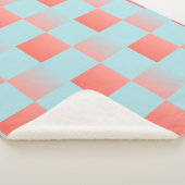 Stilvoll gestuftes Pulver blaue Korallen rosa Sherpadecke (3/4)