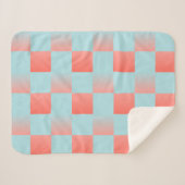 Stilvoll gestuftes Pulver blaue Korallen rosa Sherpadecke (Vorderseite (Horizontal))