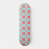 Stilvoll gestuftes Pulver blaue Korallen rosa Skateboard (Vorne)