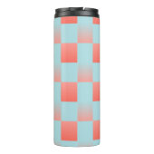 Stilvoll gestuftes Pulver blaue Korallen rosa Thermosbecher (Rückseite)