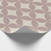 Stilvoll gestyltes Mauve Geometric Shapes Chic Geschenkpapier (Ecke)