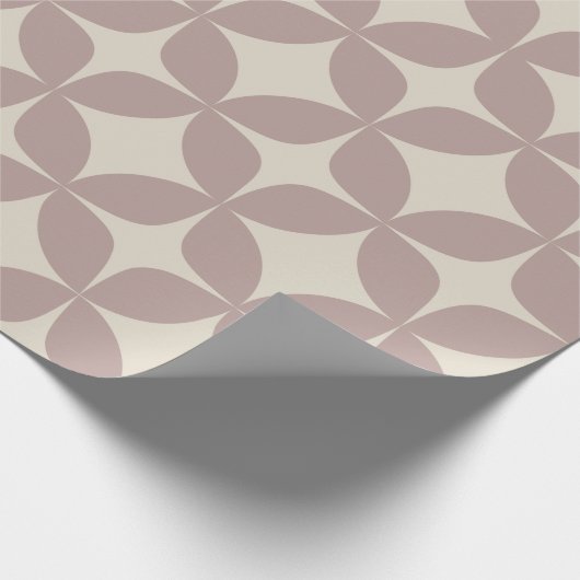 Stilvoll gestyltes Mauve Geometric Shapes Chic Geschenkpapier (Ecke)