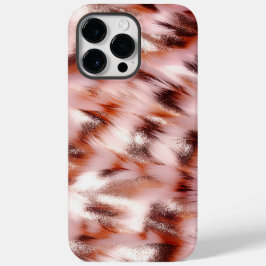 Stilvoll Girly Pink Rose Gold Zebra Glitz Case-Mate iPhone 14 Pro Max Hülle