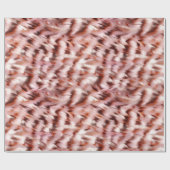 Stilvoll Girly Pink Rose Gold Zebra Glitz Geschenkpapier (Flach)