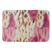 Stilvoll Girly Pink White Gold Zebra Badematte (Vorderseite)