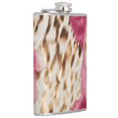 Stilvoll Girly Pink White Gold Zebra Flachmann (Rechts)
