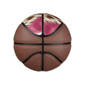 Stilvoll Girly Pink White Gold Zebra Mini Basketball (Rechts)