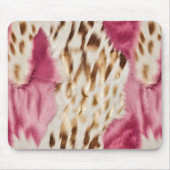 Stilvoll Girly Pink White Gold Zebra Mousepad (Vorne)