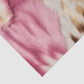 Stilvoll Girly Pink White Gold Zebra Seidenpapier (Detail)