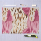 Stilvoll Girly Pink White Gold Zebra Seidenpapier (Handwerk)