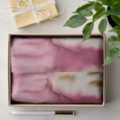 Stilvoll Girly Pink White Gold Zebra Seidenpapier (Geschenk)