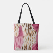 Stilvoll Girly Pink White Gold Zebra Tasche (Rückseite)
