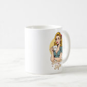 Stilvoll glamouröse Retro-Teetrinker Kaffeetasse (VorderseiteRechts)