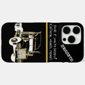 Stilvoll Gold Semi-Truck Grafik Case-Mate iPhone Hülle (Rückseite (Horizontal))
