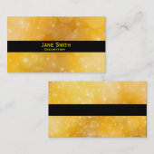 Stilvoll Gold und schwarz modern, trendig Visitenkarte (Vorne/Hinten)