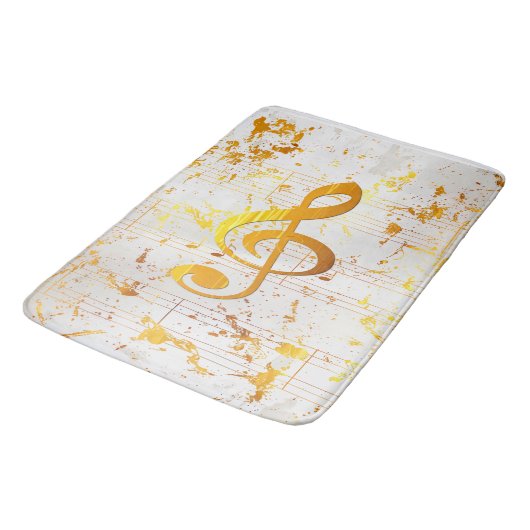 Stilvoll Golden Harmony Musical Chaos Ivory Badematte (Schrägansicht)