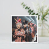 Stilvoll Granny, Happy Birthday Granny Karte (Stehend Vorderseite)