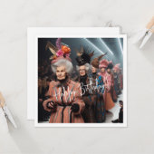 Stilvoll Granny, Happy Birthday Granny Karte (Vorderseite/Rückseite Beispiel)