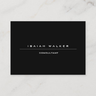 Stilvoll Groß Schlicht einzigartig Special Schwarz Visitenkarte