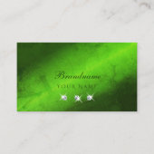 Stilvoll grüner Marmor mit glänzenden Diamanten Visitenkarte (Vorderseite)