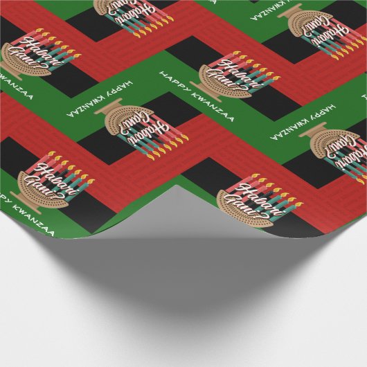 Stilvoll HABARI GANI? Kwanzaa Geschenkpapier (Ecke)