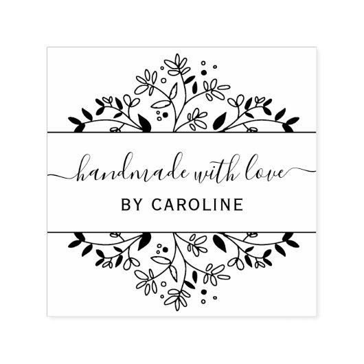 stilvoll handgefertigt permastempel (Design)