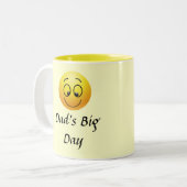 Stilvoll, Happy Face, Vaters Day Coffee Tasse (Vorderseite Links)