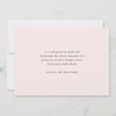 Stilvoll hat sie es getan! Script Graduate Foto Ankündigung (Rückseite)