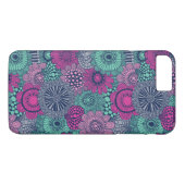 Stilvoll helles Muster prächtiger Blume Case-Mate iPhone Hülle (Rückseite (Horizontal))