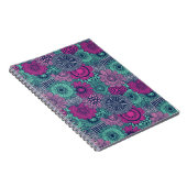 Stilvoll helles Muster prächtiger Blume Notizblock (Rechte Seite)