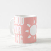 Stilvoll hellrosa Good Morning Sun Tee Tasse (Vorderseite Links)