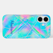 Stilvoll, holografisch und geometrisch Case-Mate iPhone hülle (Rückseite (Horizontal))